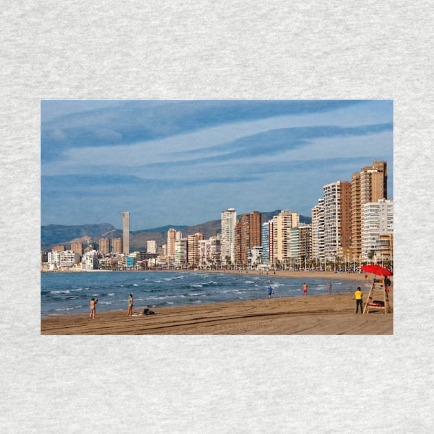 Benidorm Levante Beach Costa Blanca Spain by AndyEvansPhotos